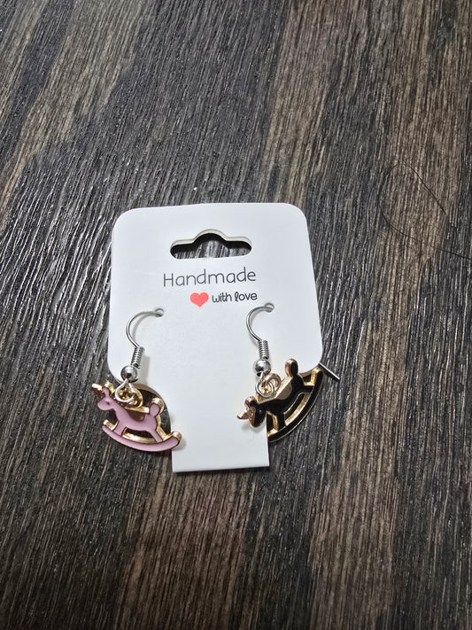 Playful Rocking Horse Earrings